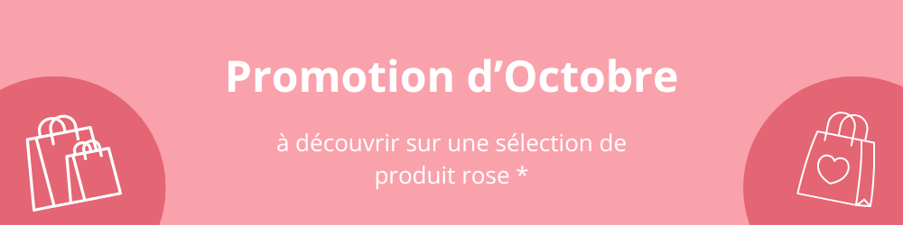 Promotion sur une sélection de produits rose