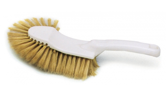 Brosse à farine demi-tête en PP soies naturelles 35 cm