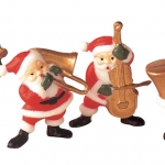 Pères Noël musicien