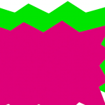 Éclaté fluo rose vert 8 x 12 cm