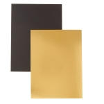 Plaque or et noir rectangle 60 x 40 cm